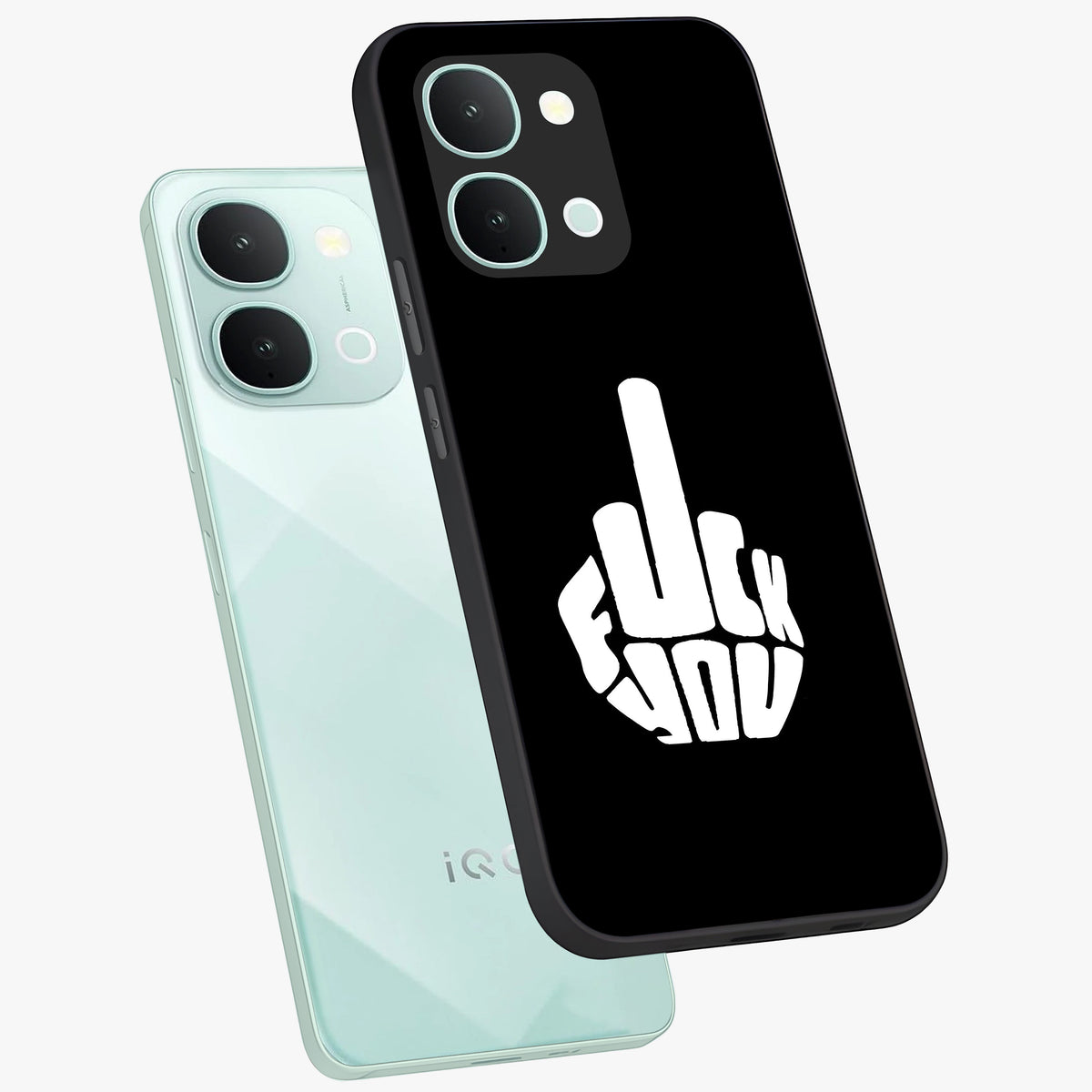Rebel Mode On Glass Case displayed in angled mockup highlighting edgy text design with modern street aesthetic.