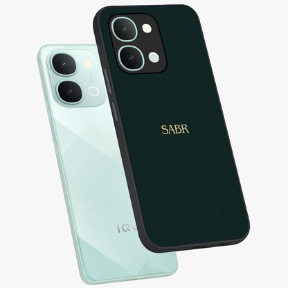 Sabr Minimal Patience Glass Case displayed in angled mockup highlighting simple inspirational design with clean aesthetic style.