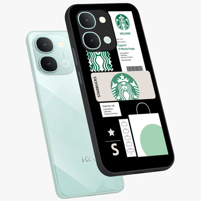 Starbucks Mocha Glass Case displayed in angled mockup highlighting stylish mocha themed design with cozy café aesthetic.