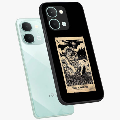 The Empress Glass Case displayed in angled mockup highlighting elegant royal design with majestic aesthetic style.