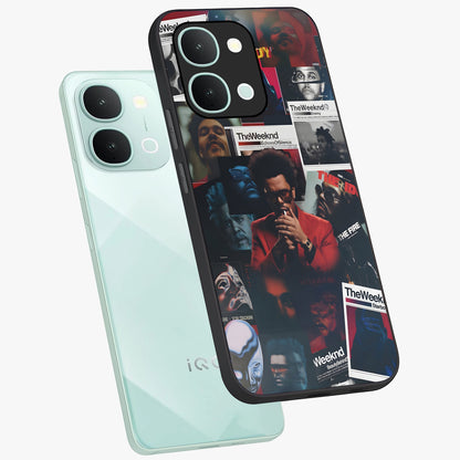 The Weeknd Glass Case displayed in angled mockup highlighting stylish pop culture inspired design with modern aesthetic.