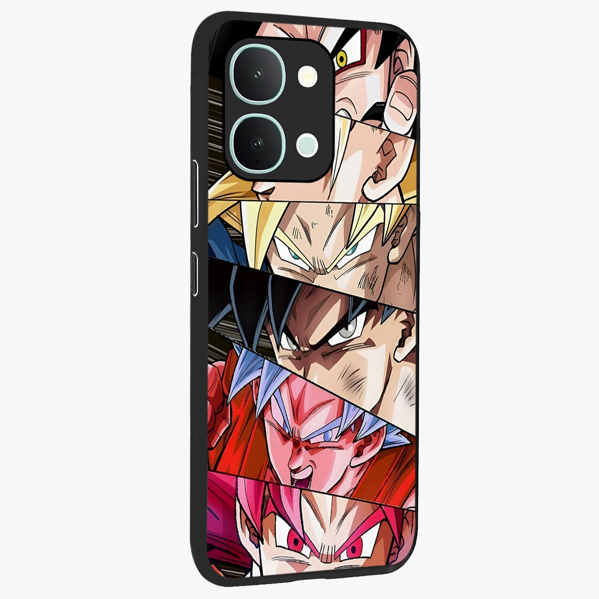 Anime Character Glass Case upright view showcasing expressive anime artwork with bold graphic style.