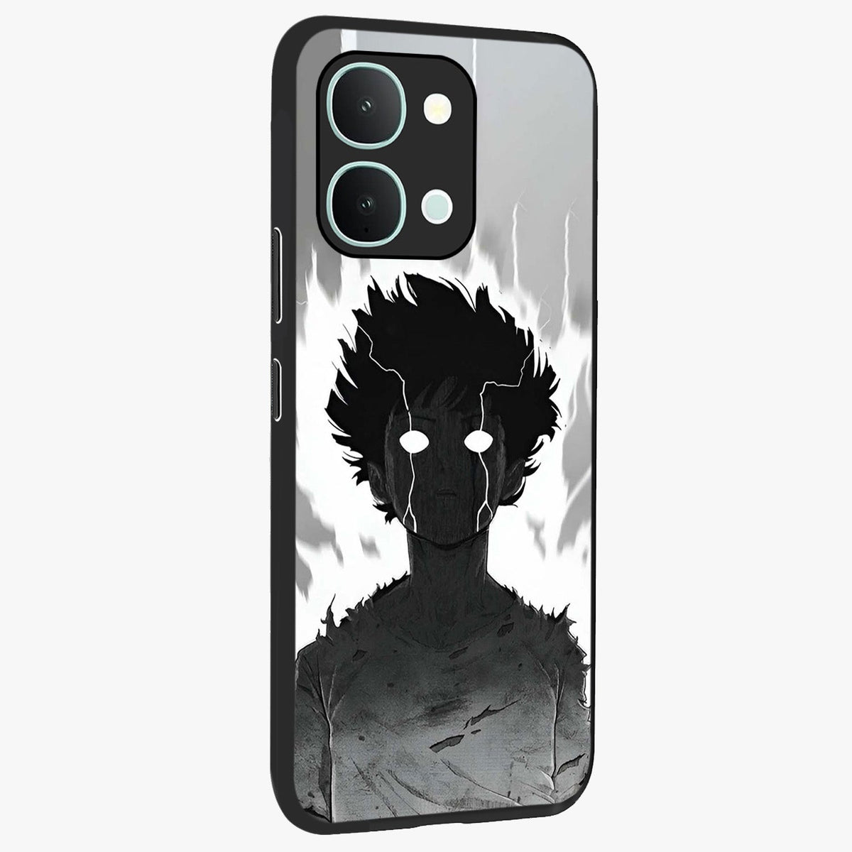 Awakened Inner Rage Glass Case upright view showcasing dramatic artwork with strong expressive aesthetic.
