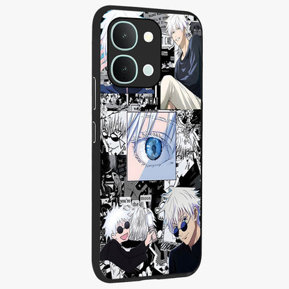 Infinity Sorcerer Chaos Glass Case upright view showcasing dramatic sorcerer artwork with chaotic mystical theme.