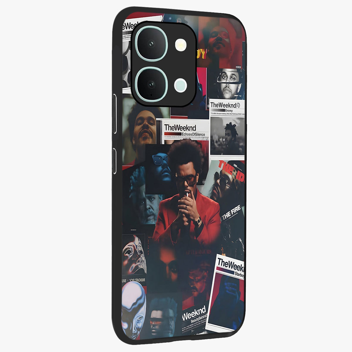 The Weeknd Glass Case upright view showcasing bold music themed artwork with contemporary artistic style.