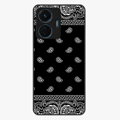 Retro Rebel Threads Glass Case showing flat back view with vintage street style artwork and glossy glass finish.
