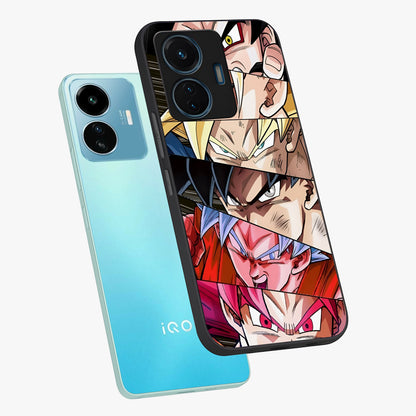 Anime Character Glass Case displayed in angled mockup highlighting colorful anime character illustration.