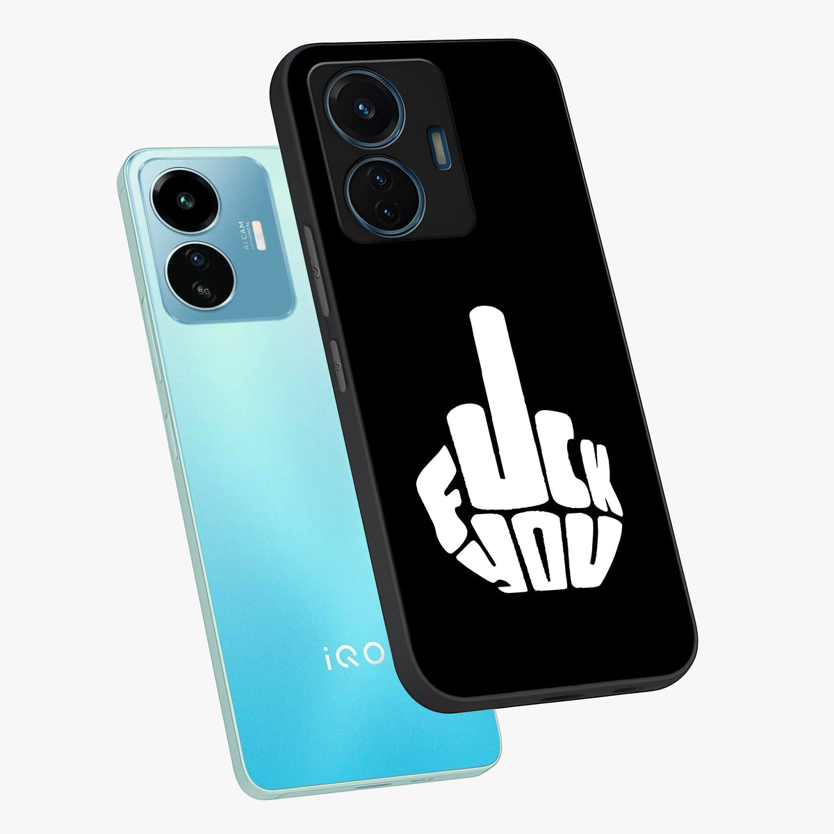 Rebel Mode On Glass Case displayed in angled mockup highlighting edgy text design with modern street aesthetic.