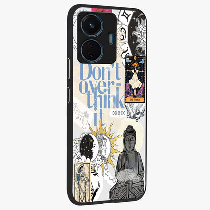 Ethereal Thoughts Glass Case upright view showcasing delicate artistic composition with peaceful dreamy theme.