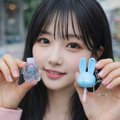 Pastel Bunny Charm Keyrings