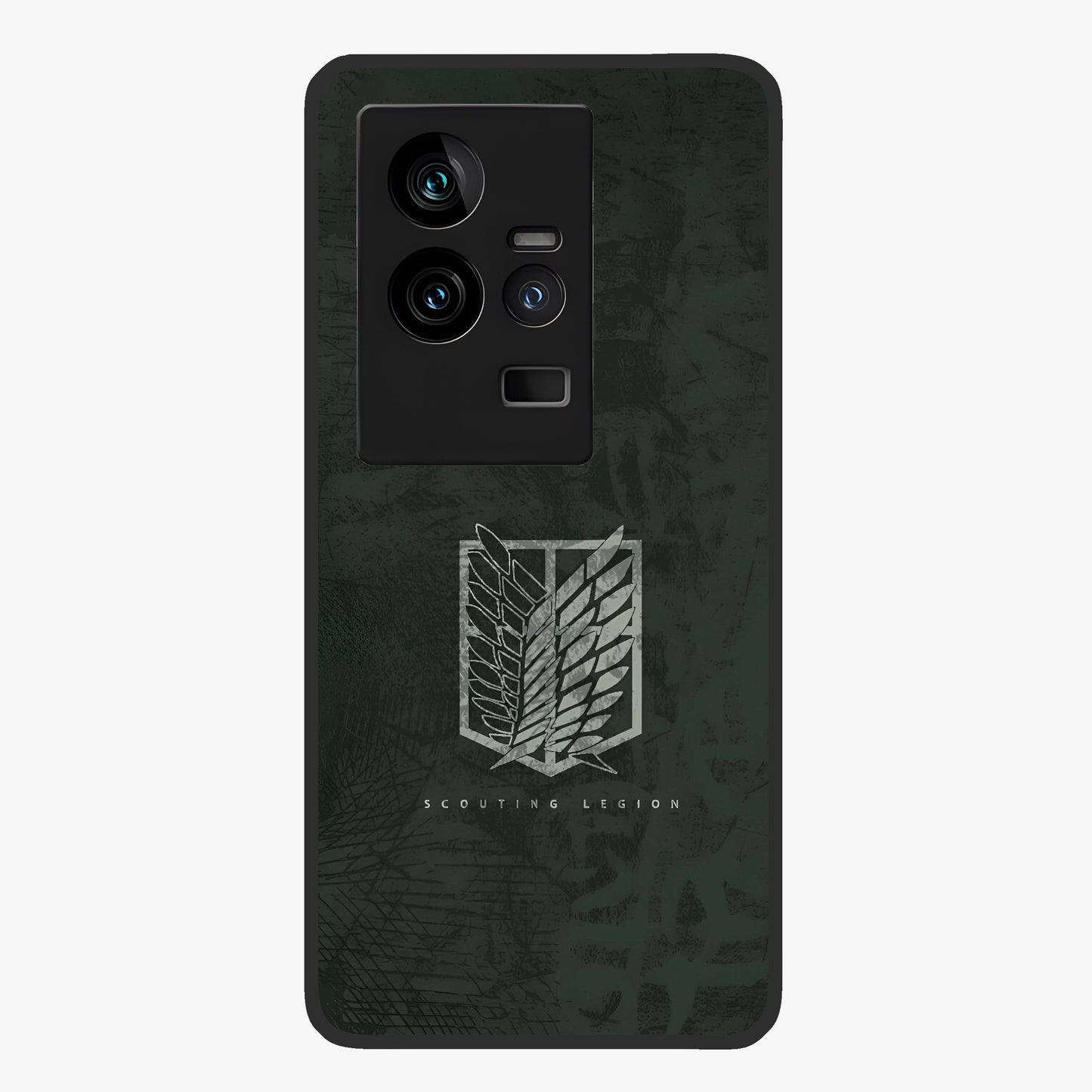Wings Of Freedom Glass Case showing flat back view with symbolic wings artwork and glossy glass finish.