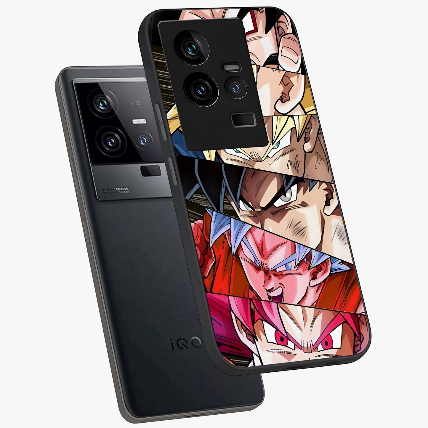 Anime Character Glass Case displayed in angled mockup highlighting colorful anime character illustration.