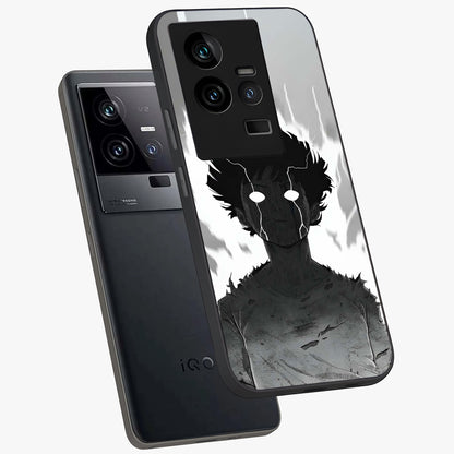 Awakened Inner Rage Glass Case displayed in angled mockup highlighting powerful graphic design and bold artistic theme.
