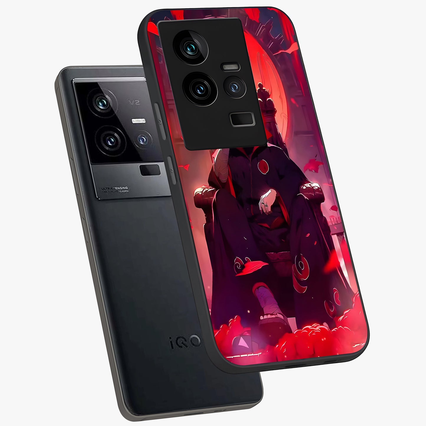 Blood Moon Sovereign Glass Case displayed in angled mockup highlighting dark celestial moon design and dramatic theme.