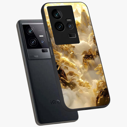 Gates Of Illumination Glass Case displayed in angled mockup highlighting radiant portal inspired design with fantasy aesthetic.