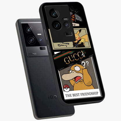 Gucci Play Mashup Glass Case displayed in angled mockup highlighting stylish fashion mashup design with bold aesthetic.