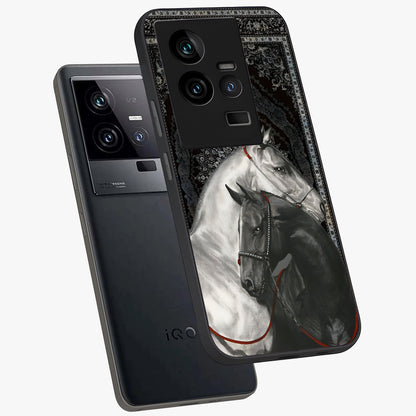 Majestic Ride Legacy Glass Case displayed in angled mockup highlighting sleek vehicle design with bold racing aesthetic.