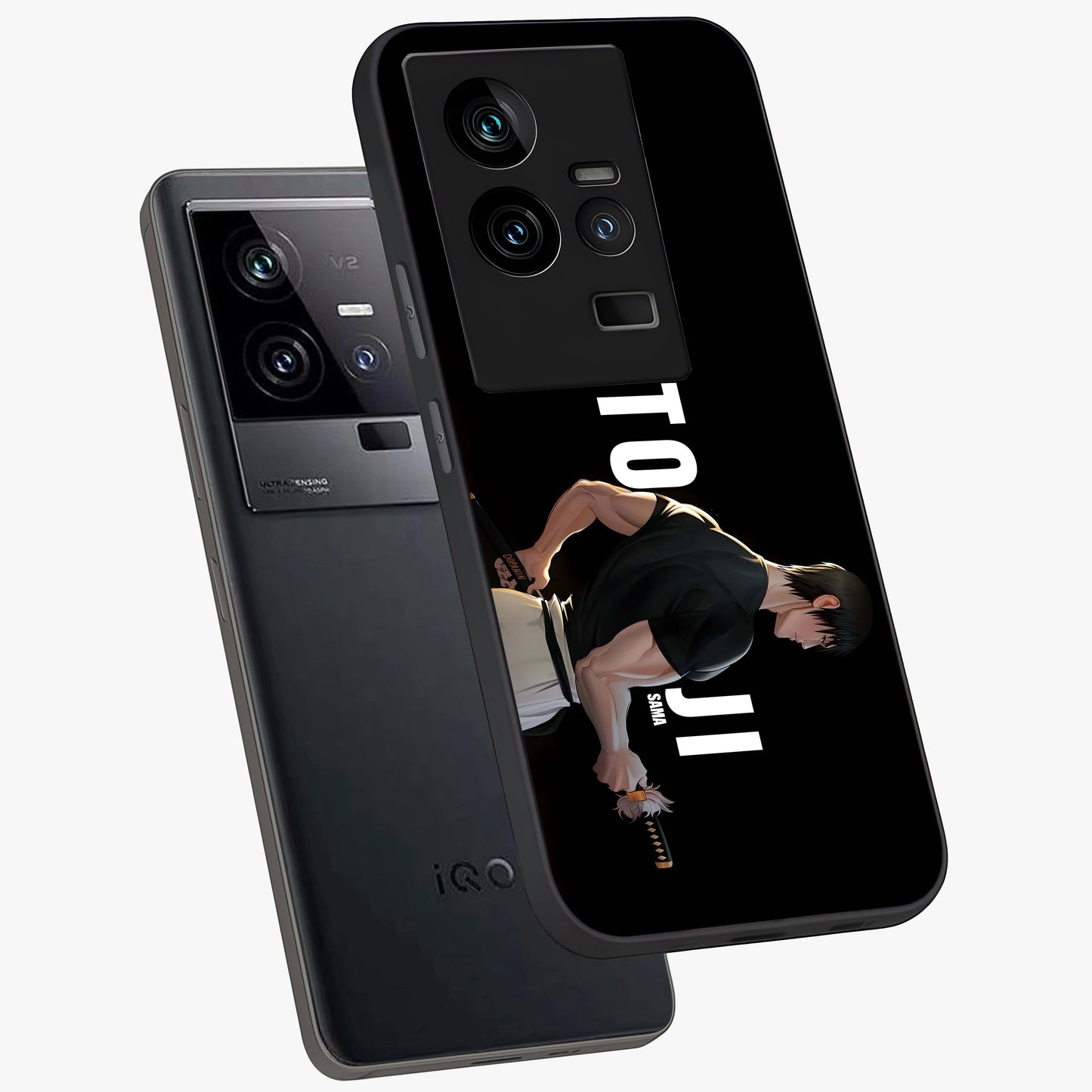 Midnight Blade Resolve Glass Case displayed in angled mockup highlighting powerful blade illustration with dramatic dark aesthetic.