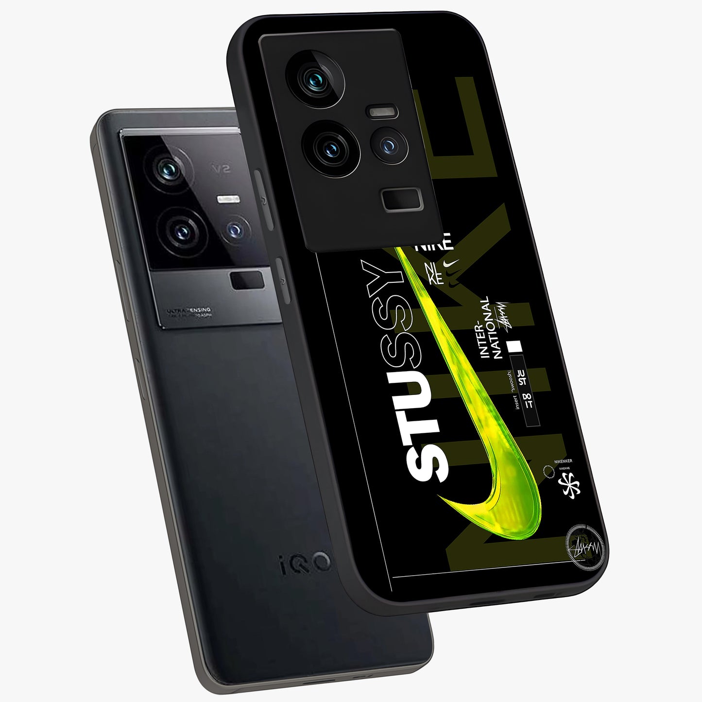 Neon Street Edition Glass Case displayed in angled mockup highlighting vibrant urban design with bold street aesthetic.