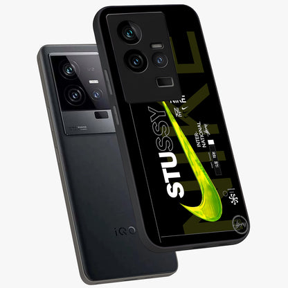 Neon Street Edition Glass Case displayed in angled mockup highlighting vibrant urban design with bold street aesthetic.