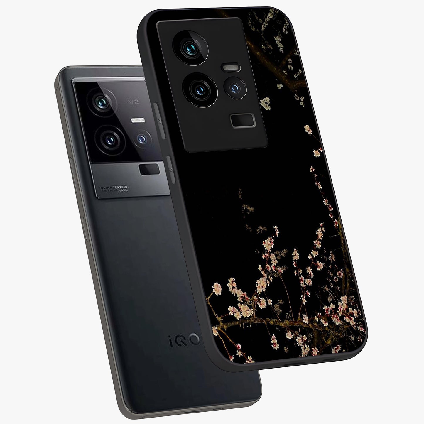 Petal Moon Light With Custom Name Glass Case displayed in angled mockup highlighting delicate petal design with custom name feature.
