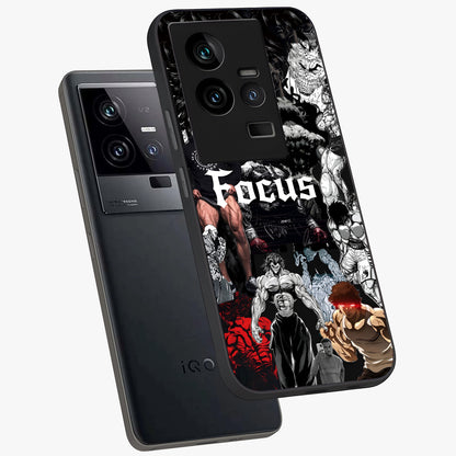 Relentless Power Focus Glass Case displayed in angled mockup highlighting bold statement design with modern aesthetic style.