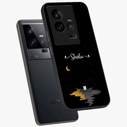 Silent Night Row Glass Case displayed in angled mockup highlighting peaceful evening design with dreamy night aesthetic.