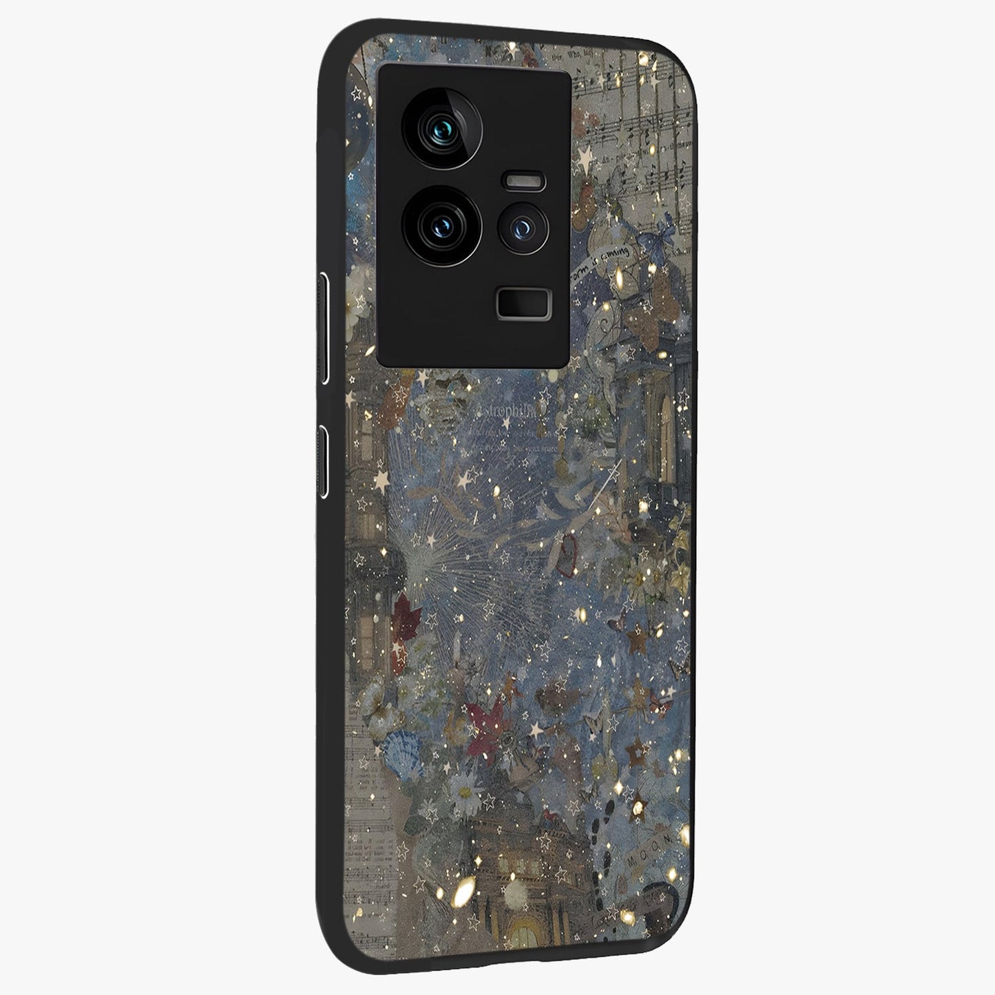 Aesthetic Astrolophia Glass Case upright view showcasing soft aesthetic theme with stylish modern look.