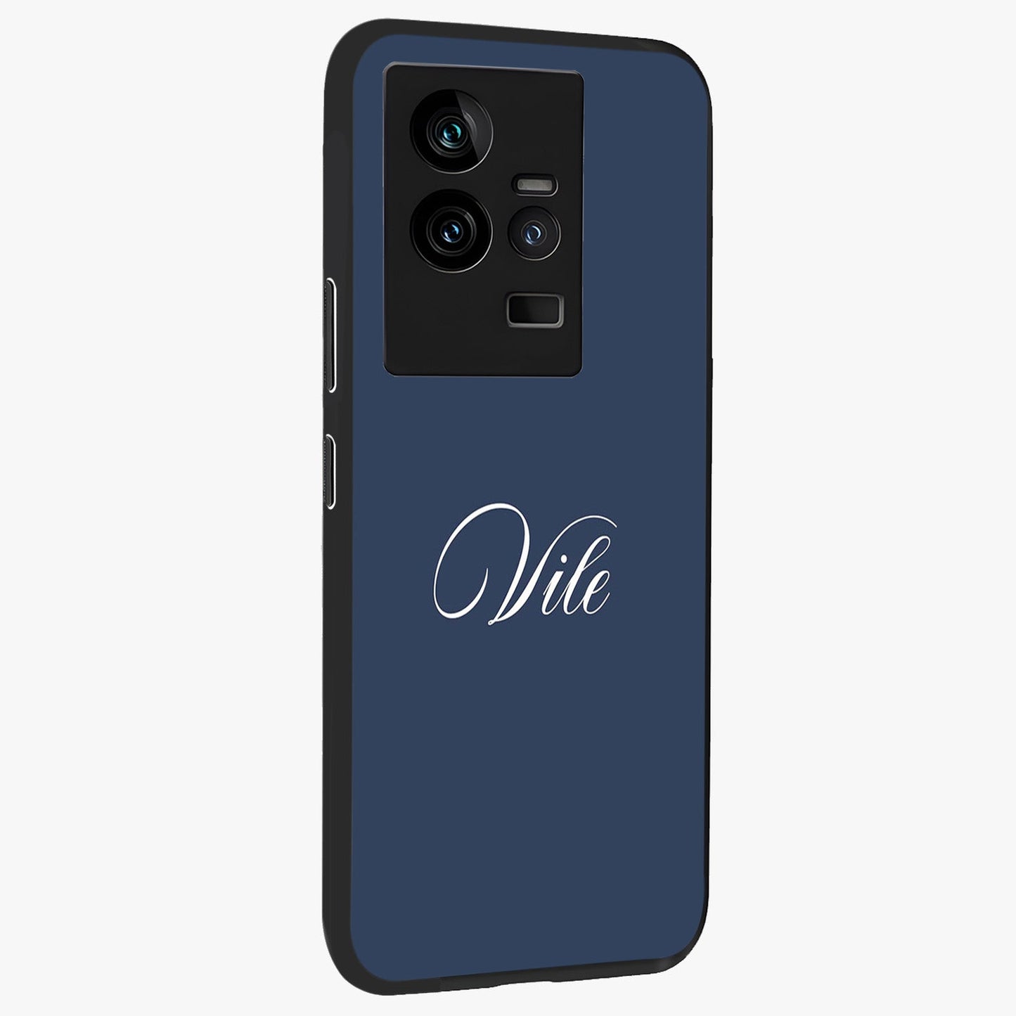 Blue Vintage Floral Pattern Glass Case displayed in angled mockup highlighting classic blue floral pattern and retro aesthetic design.