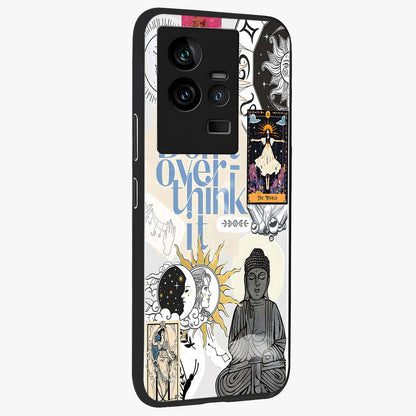 Ethereal Thoughts Glass Case upright view showcasing delicate artistic composition with peaceful dreamy theme.