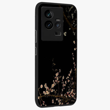Petal Moon Light With Custom Name Glass Case upright view showcasing elegant floral moon artwork with personalized aesthetic.