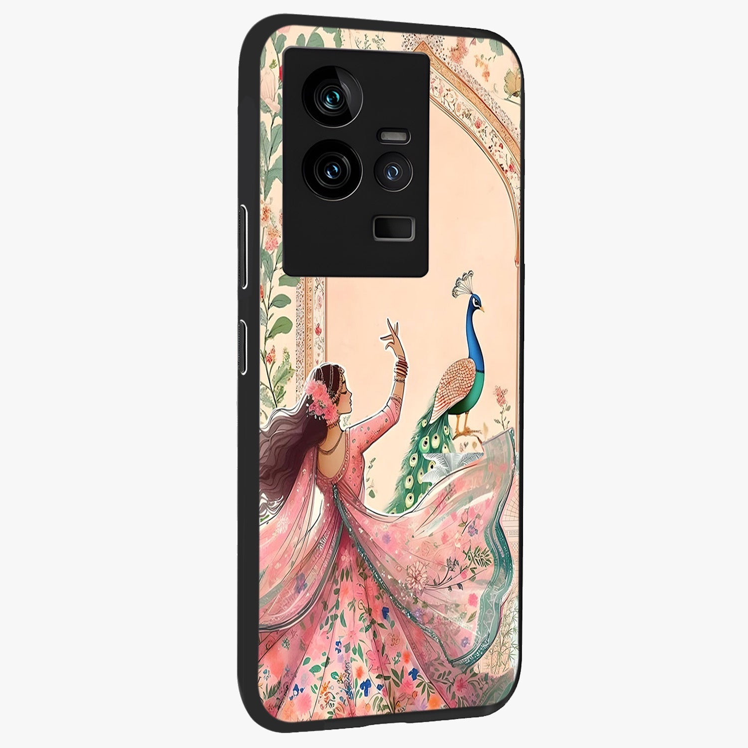 Royal Grace Muse Glass Case upright view showcasing stylish artistic artwork with sophisticated royal theme.