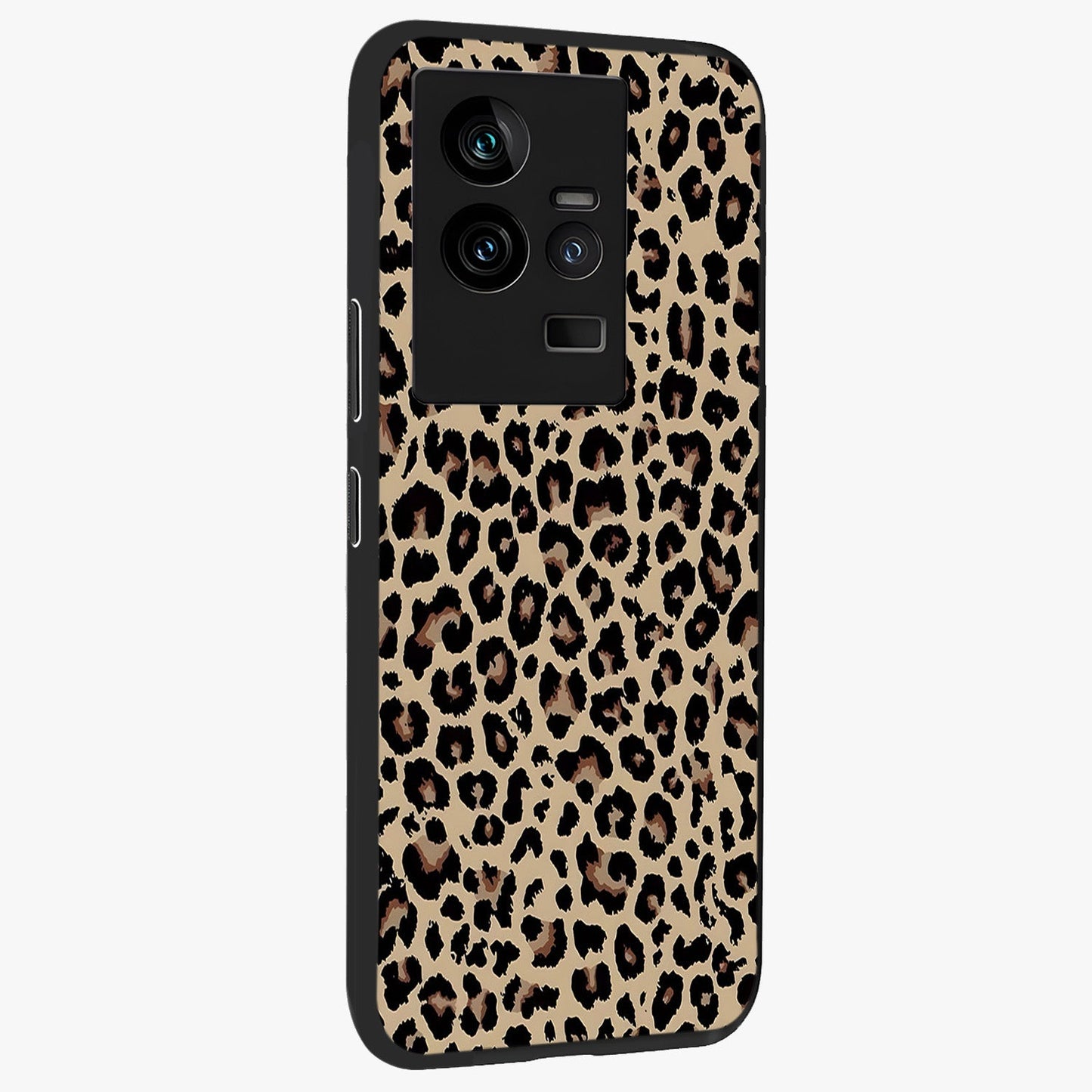 Savage Chic Pattern Glass Case upright view showcasing trendy decorative artwork with edgy fashion theme.
