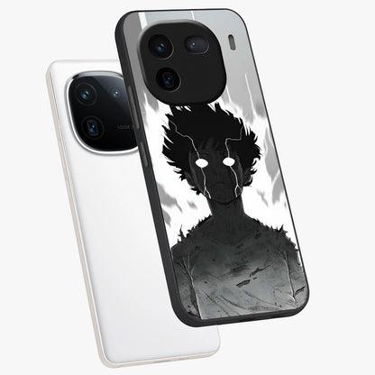 Awakened Inner Rage Glass Case displayed in angled mockup highlighting powerful graphic design and bold artistic theme.