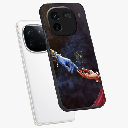 Divine Touch Eternal Glass Case displayed in angled mockup highlighting elegant divine inspired design with calm aesthetic style.
