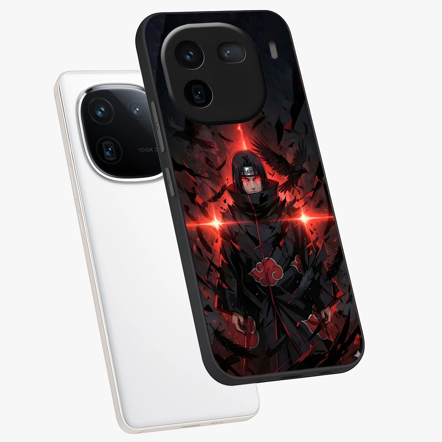 Focused Blade Discipline Glass Case displayed in angled mockup highlighting clean minimal text artwork with modern aesthetic style.