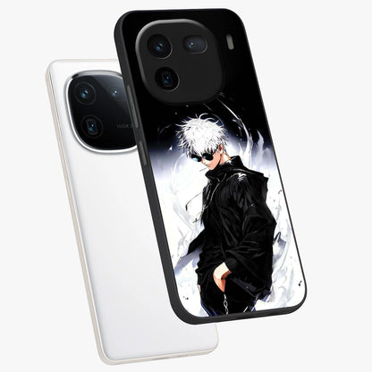 Limitless Shadow King Glass Case displayed in angled mockup highlighting dramatic dark hero design with intense aesthetic.