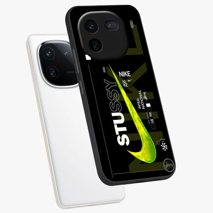 Neon Street Edition Glass Case displayed in angled mockup highlighting vibrant urban design with bold street aesthetic.