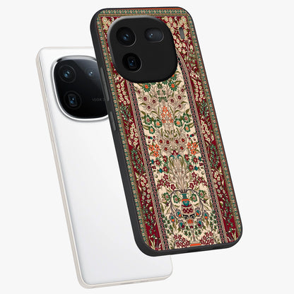 Persian Inspired Glass Case displayed in angled mockup highlighting intricate traditional design with elegant cultural aesthetic.