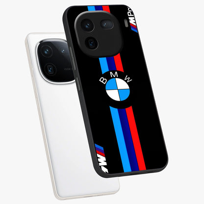 Turbo BMW Beast Glass Case displayed in angled mockup highlighting sleek racing car design with bold automotive aesthetic.