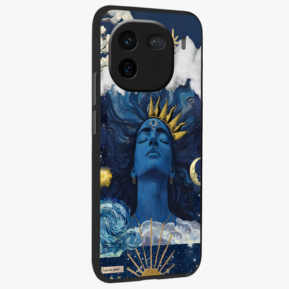 Aesthetic Dark Love Glass Case upright view showcasing dramatic romantic artwork with modern aesthetic style.