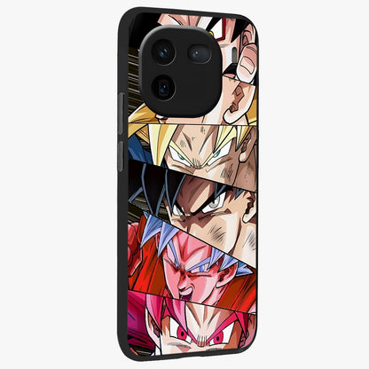 Anime Character Glass Case upright view showcasing expressive anime artwork with bold graphic style.