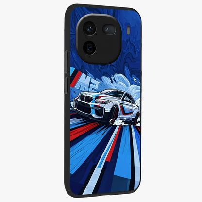 Drift Power Rush Glass Case upright view showcasing high speed racing artwork with bold automotive theme.