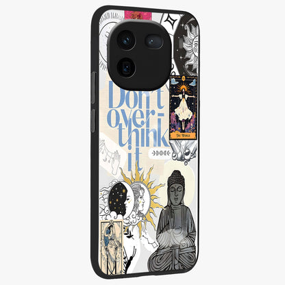 Ethereal Thoughts Glass Case upright view showcasing delicate artistic composition with peaceful dreamy theme.