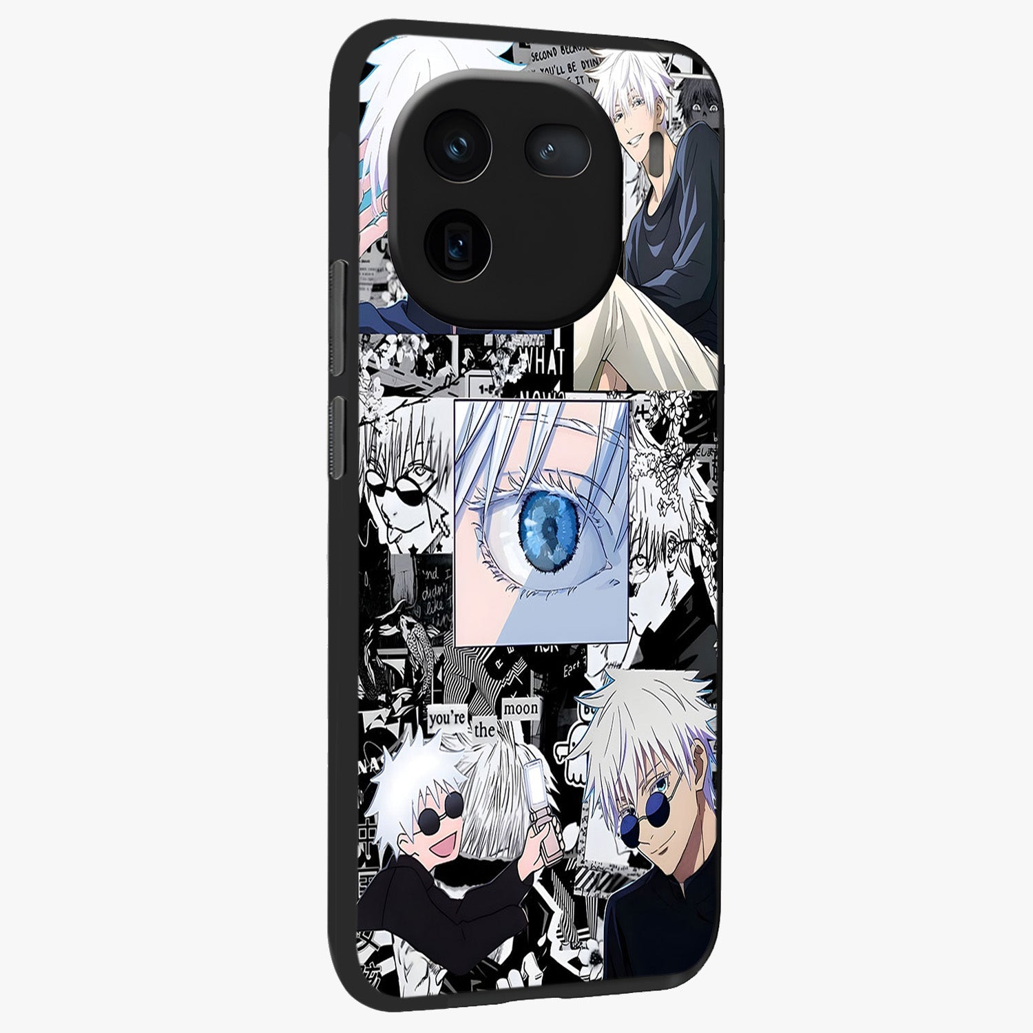 Infinity Sorcerer Chaos Glass Case upright view showcasing dramatic sorcerer artwork with chaotic mystical theme.