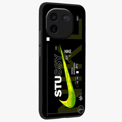 Neon Street Edition Glass Case upright view showcasing colorful neon artwork with modern street culture theme.
