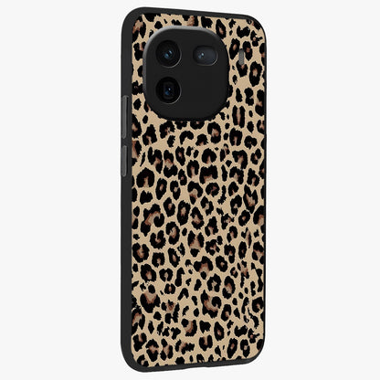 Savage Chic Pattern Glass Case upright view showcasing trendy decorative artwork with edgy fashion theme.