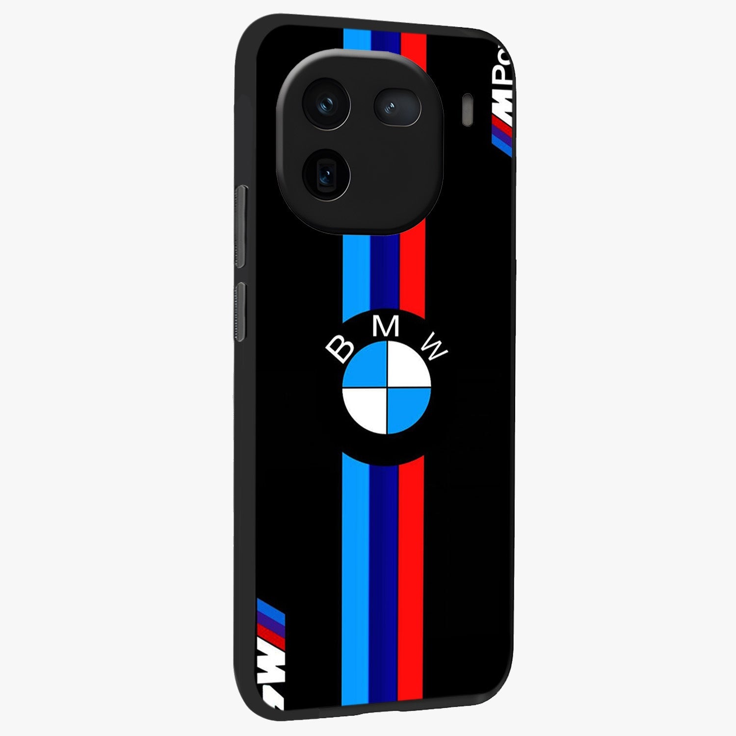 Turbo BMW Beast Glass Case upright view showcasing powerful car artwork with modern motorsport theme.