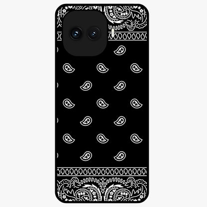 Retro Rebel Threads Glass Case showing flat back view with vintage street style artwork and glossy glass finish.