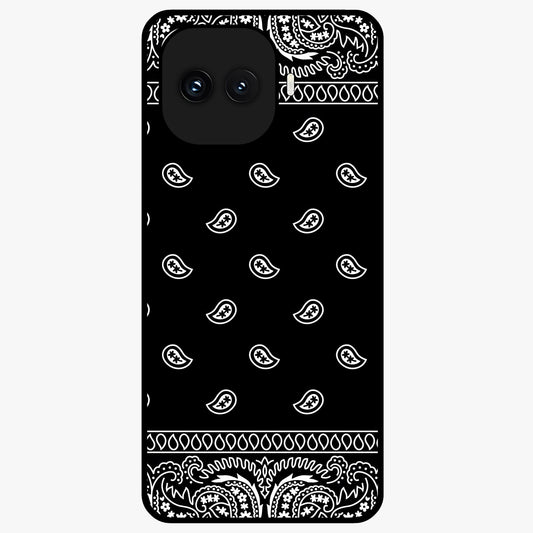 Retro Rebel Threads Glass Case showing flat back view with vintage street style artwork and glossy glass finish.